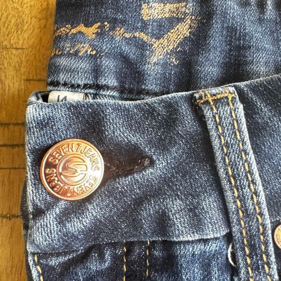 Seven7 Women's Straight Leg Jeans in Deep Blue - Picture 5 of 13